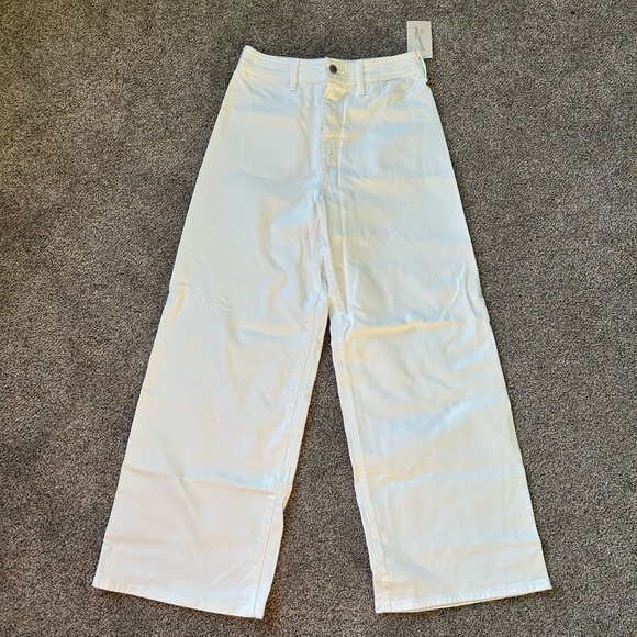 Universal Thread High-Rise Wide-Leg Ankle Pants - Cream - Picture 3 of 6